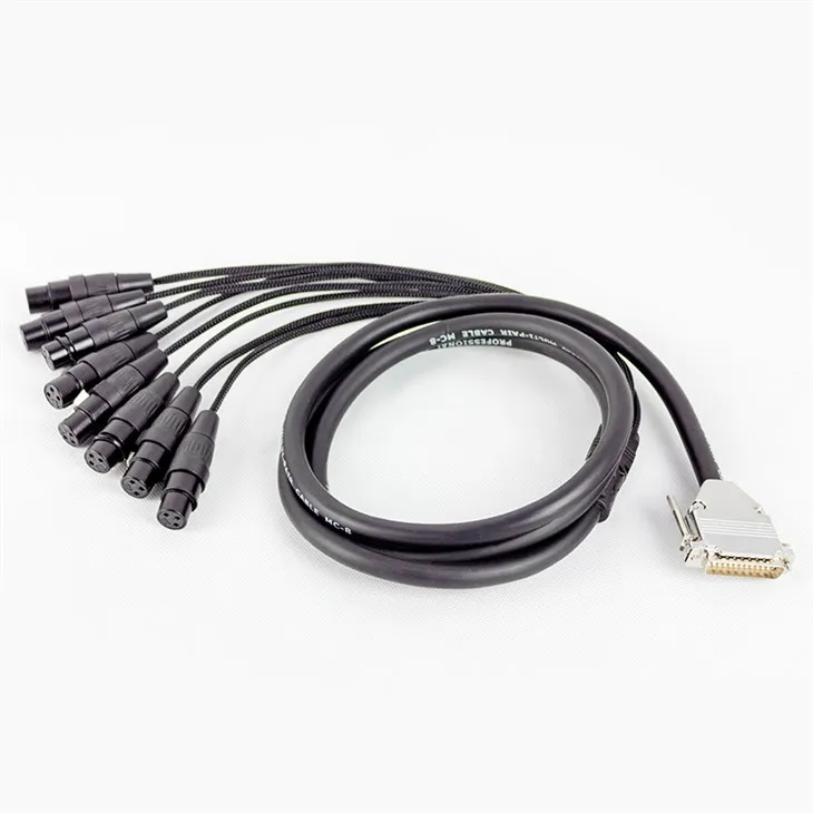 DB25 से XLR महिला केबल